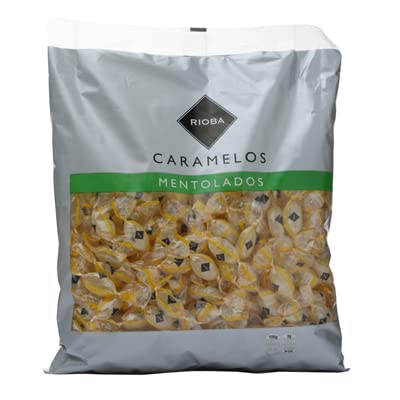 Rioba - Caramelos Sabor Mentol Limon - Un Momento Dulce para Cada Sonrisa - Bolsa de 940 Gramos