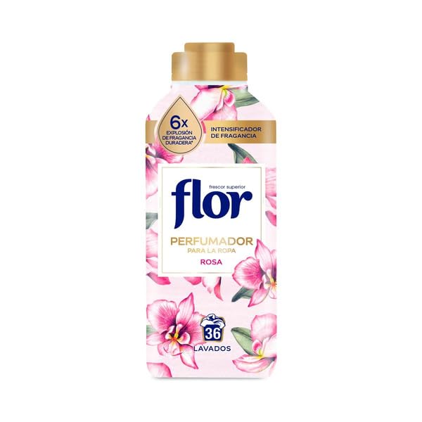 Perfumador para la Ropa Fragancia Rosa - Pack de 3 x 36 Lavados (108 Lavados en Total), Intensificador de Aroma con Perlas de Frescor, Notas de Peonía y Frutas Rojas - NEXU