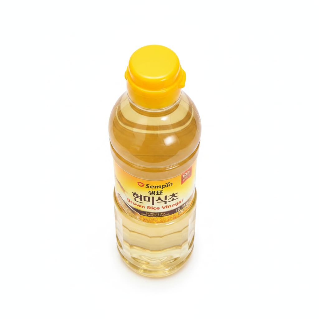 Vinagre de Arroz Integral 500ml - Vinagre Coreano para Sushi, Ensaladas y Salsas - 100% Fermentación Natural, Sin Grasas y Bajo en Calorías - Acidez 6-7% - NEXU