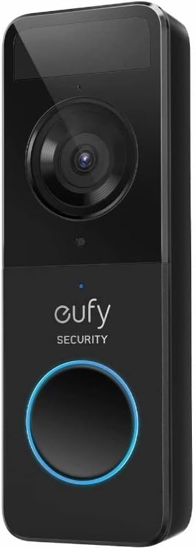 eufy Security - Timbre de video (alimentado por batería) con timbre, 1080p, duración de la batería de 120 días, fácil instalación, almacenamiento local cifrado, sin tarifas mensuales (requiere tarjeta
