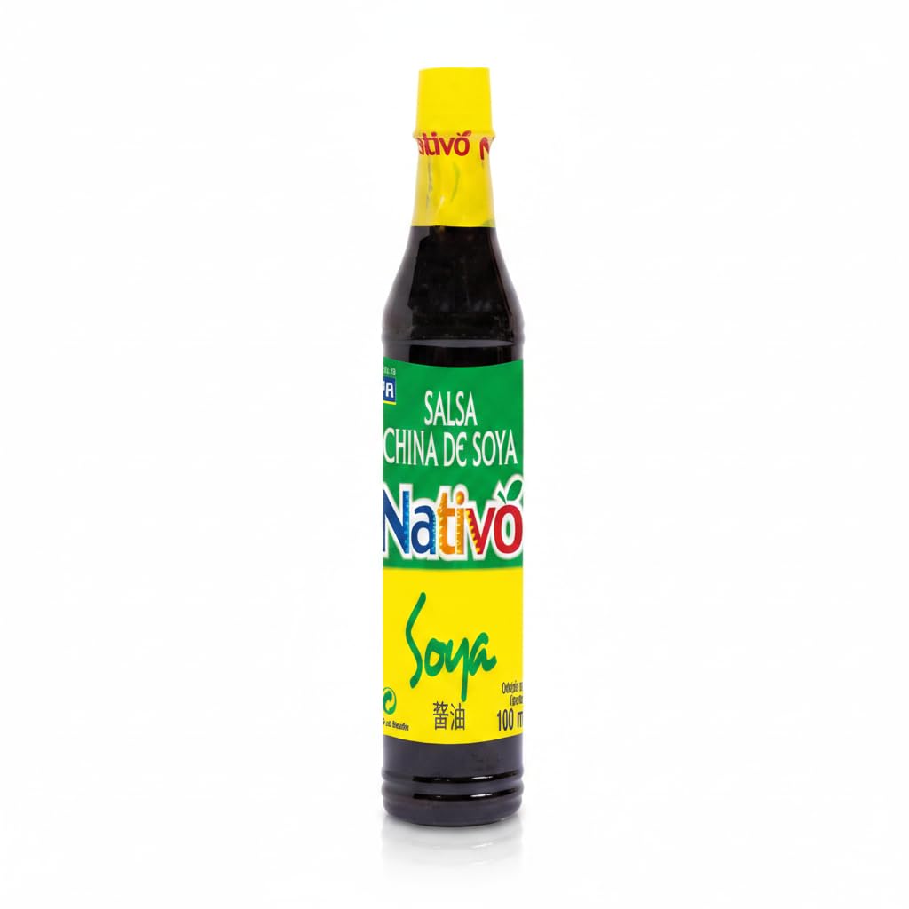 Salsa de Soya China 100 ml - Condimento Tradicional para Sazonar Carnes, Pescados y Verduras - Receta Ancestral con Nutrientes Esenciales - Nativo - NEXU