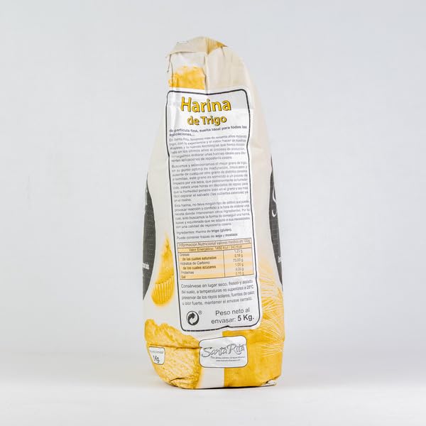 Harina de Trigo para Repostería y Cocina Tradicional - Bolsa de 5 Kg - Harina Fina sin Aditivos - Ideal para Bizcochos, Masas y Pan Casero, Granos Seleccionados - NEXU
