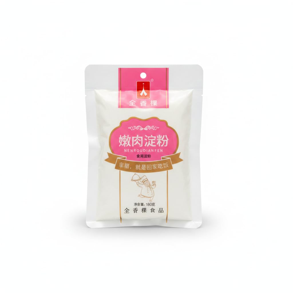 Fécula de Maíz 180g - Almidón para Ablandar Carne - Espesante Natural para Salsas y Sopas - Ideal para Cocina Asiática, Marinados y Salteados, Textura Sedosa - NEXU