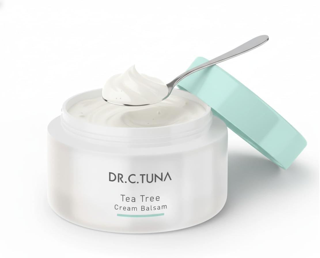 FARMASI - DR. C TUNA Tea Tree Bálsamo Crema Hidratante Piel Seca Grasa Sensible Rostro y Cuerpo | Nutrición Intensa con Árbol de Té y Escualeno | 80ml by Nexusell