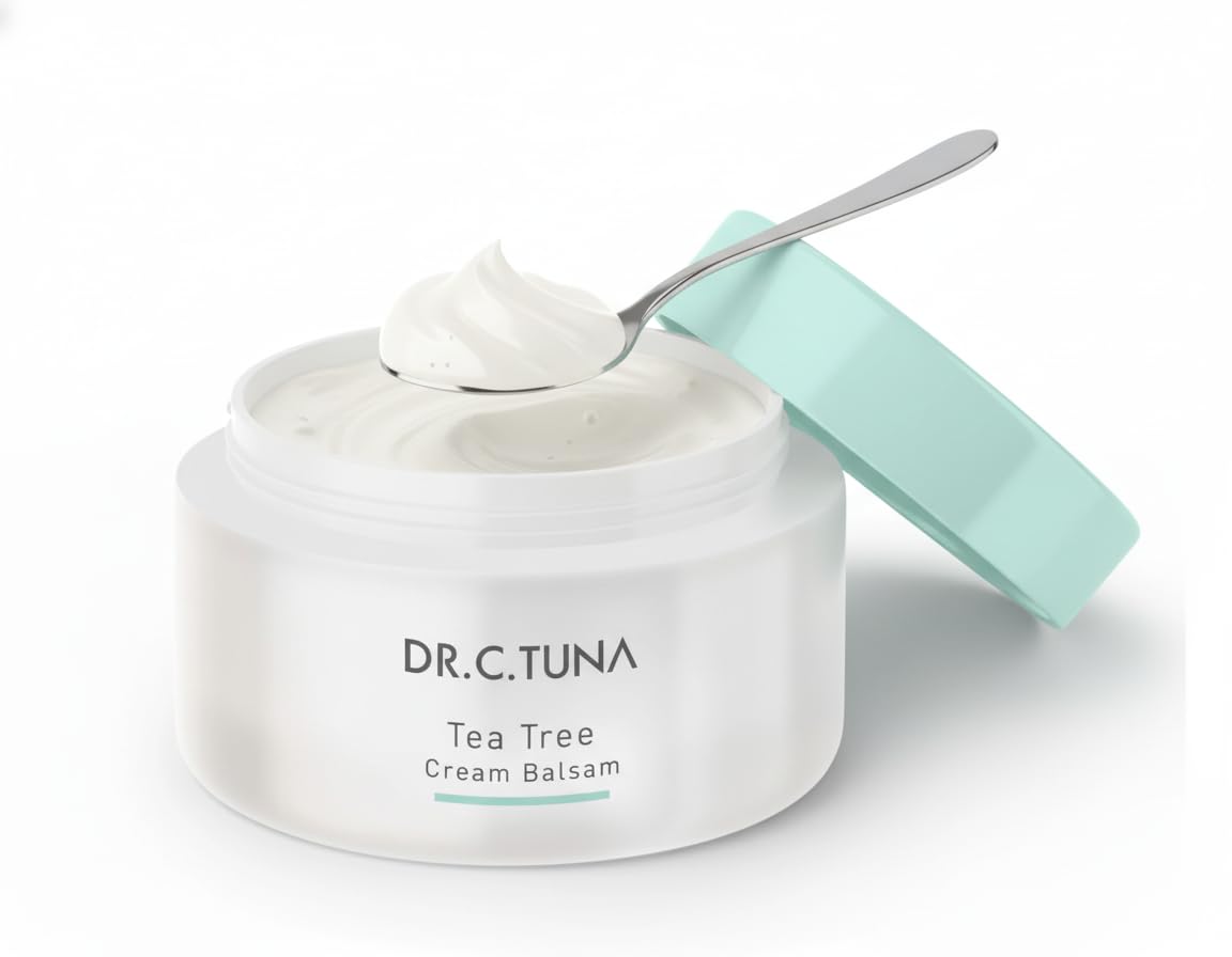 FARMASI - DR. C TUNA Tea Tree Bálsamo Crema Hidratante Piel Seca Grasa Sensible Rostro y Cuerpo | Nutrición Intensa con Árbol de Té y Escualeno | 80ml by Nexusell