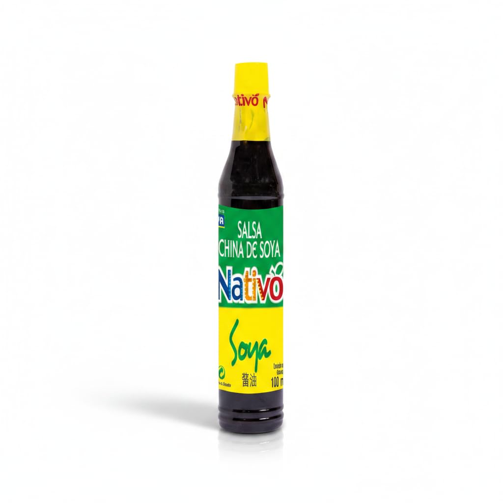 Salsa de Soya China 100 ml - Condimento Tradicional para Sazonar Carnes, Pescados y Verduras - Receta Ancestral con Nutrientes Esenciales - Nativo - NEXU
