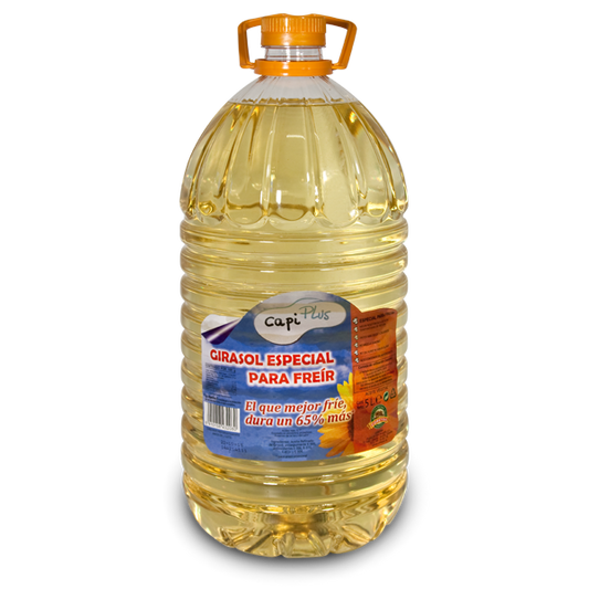 Capiplus - Aceite de girasol - Ideal para freír - 5 l