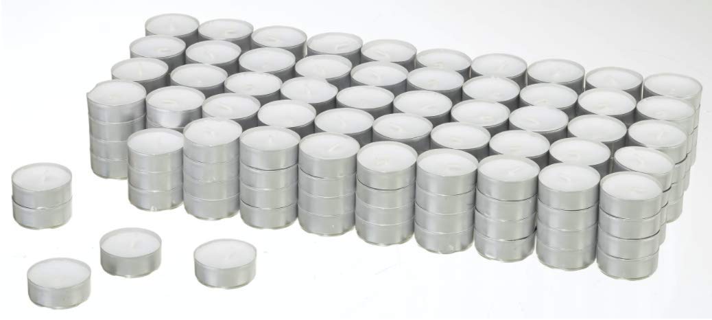 Velas de té (15 x 37 mm, aprox. 4 horas, 200 unidades)
