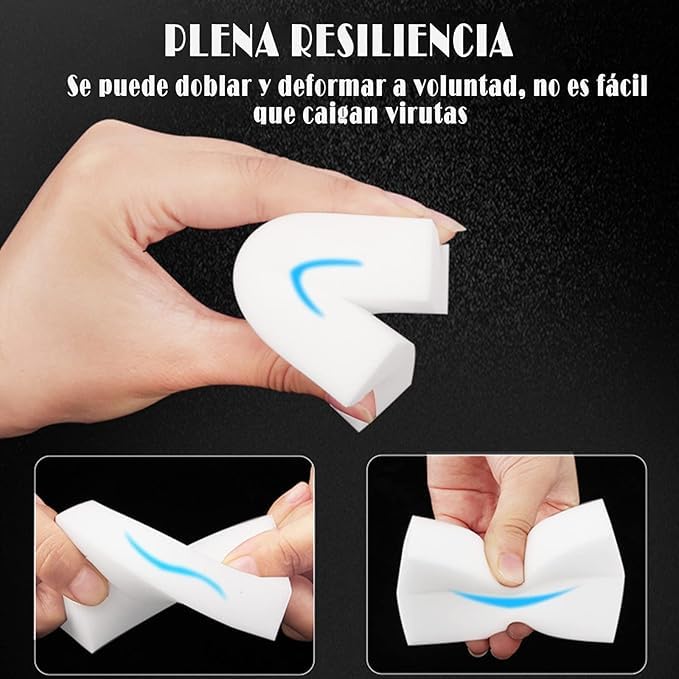 Borrador Magico para Limpieza| 30 Esponjas Mágicas Multiusos para Limpieza sin Químicos | Espuma de Melamina Nano | Esponja Magica Limpia Paredes | Hogar, Cocina, Baño y Más | Solo Agua | 10x6x2 cm