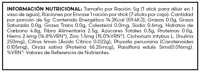 FUXION - Flora LIV – Té Frutal en Polvo | Fibra Prebiótica | Sabor Granadilla Dulce + Aguaymanto | Equilibrio de la Flora Intestinal y Defensas Naturales | MEJOR SALUD DIGESTIVA| 1 Caja con 7 sobres