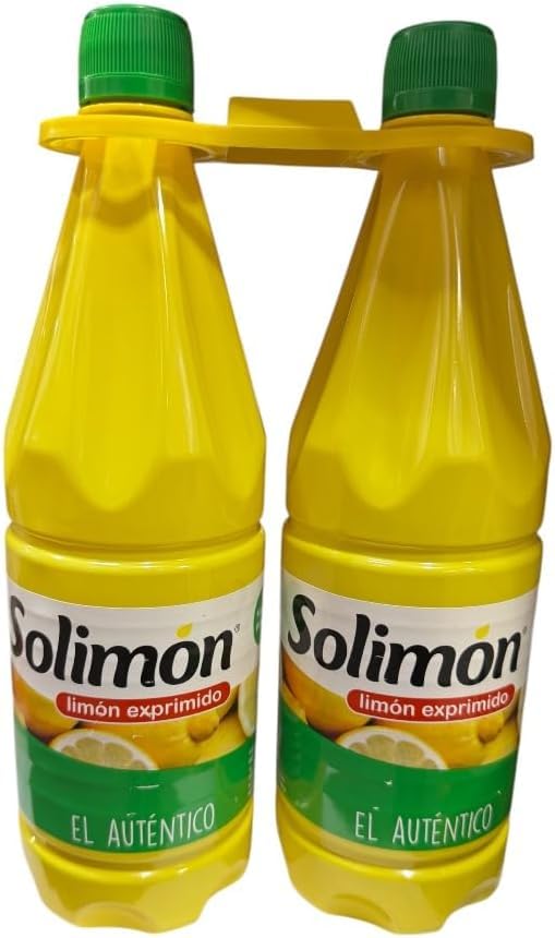 Zumo de Limón Exprimido – SoLimón -PACK 2 BOTELLAS Ideal para cocina, bebidas, postres y cócteles (2L, LIMON) BY NEXUSELL