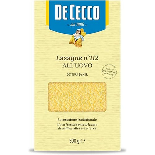 De cecco n.112 lasagna all'uovo gr.500 (1000035754)