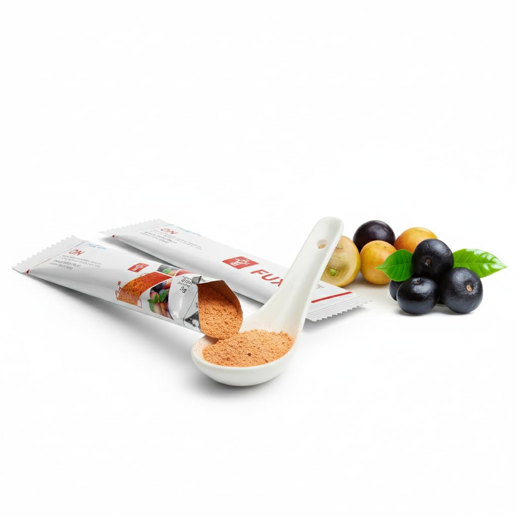 FUXION - ON Bebida Funcional con Taurina y Yerba Mate para Concentración y Energía Mental - Suplemento para Enfoque y Aprendizaje Activo - 28 Sticks