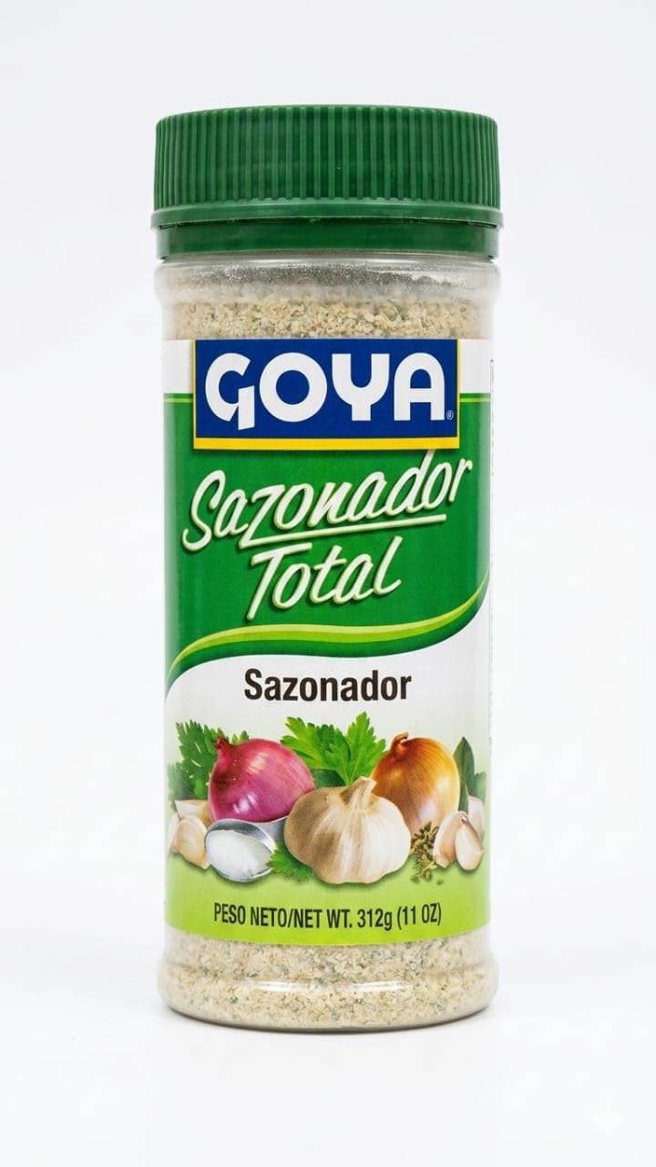 3 Pack de Sazonadores Variados - Sazonador Total (312g), Adobo Sin Pimienta (226g) y Adobo Con Azafrán (226g) - Goya Kit de Condimentos de para Cocina Latina - NEXU