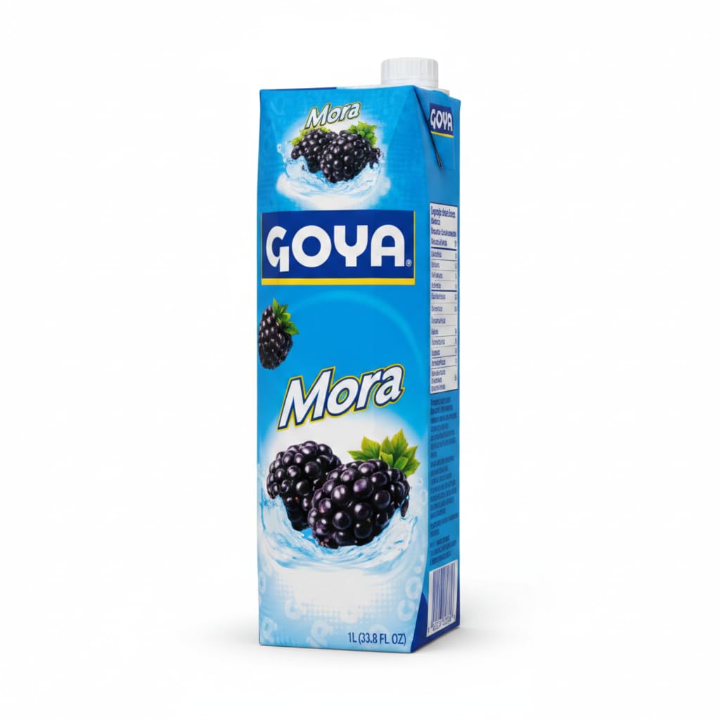 Bebida de Mora - Pack de 6 Unidades de 1 Litro (Total 6L) - Zumo de Mora Refrescante y Versátil - Con Tapón de Rosca para Conservación Óptima - Sabor Tradicional y Exótico - NEXU