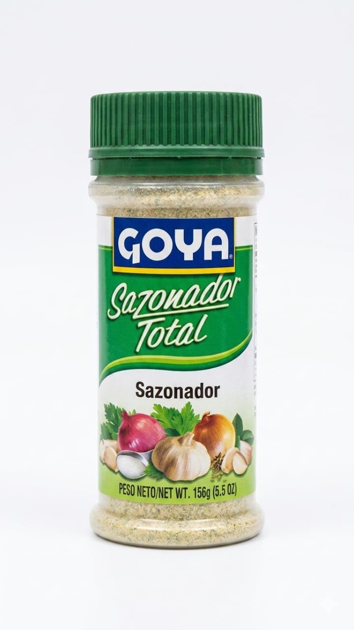 Pack de 3 Sazonadores: Adobo Sin Pimienta 226g - Sazonador Total 156g y Adobo con Azafrán 226g - Condimentos para Carnes, Aves y Guisos - Goya - Sabor Tradicional Latino - NEXU