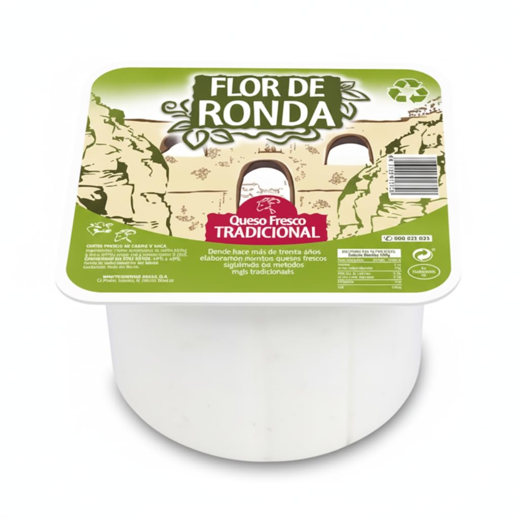 Queso Fresco Tradicional de Mezcla (55% Cabra, 45% Vaca) - Formato Familiar 1 kg - Origen España - Sin Gluten y Sin OMG - Ideal para Ensaladas y Postres - NEXU