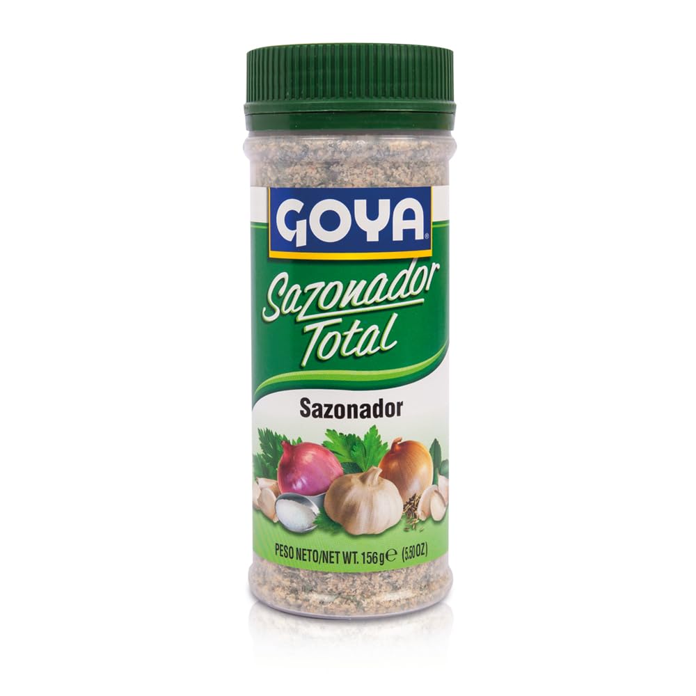 Goya Sazonador Total 312 gr, Sazonador Goya con Ajo, Cebolla, Sal, Perejil, Comino y Orégano, Ideal para Carnes, Pollos, Mariscos y Más