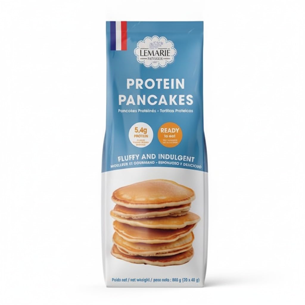 Tortitas Proteicas Pack Familiar 800g (20 Unidades) - Pancakes Proteicos Listos para Comer, Desayuno Energético y Merienda -Textura Esponjosa - NEXU