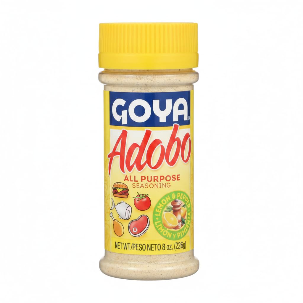 Adobo Sazonador Todo Uso con Limón y Pimienta, 226g (8 oz) - Condimento Versátil para Carne, Pollo y Pescado - Sabor Latino - NEXU