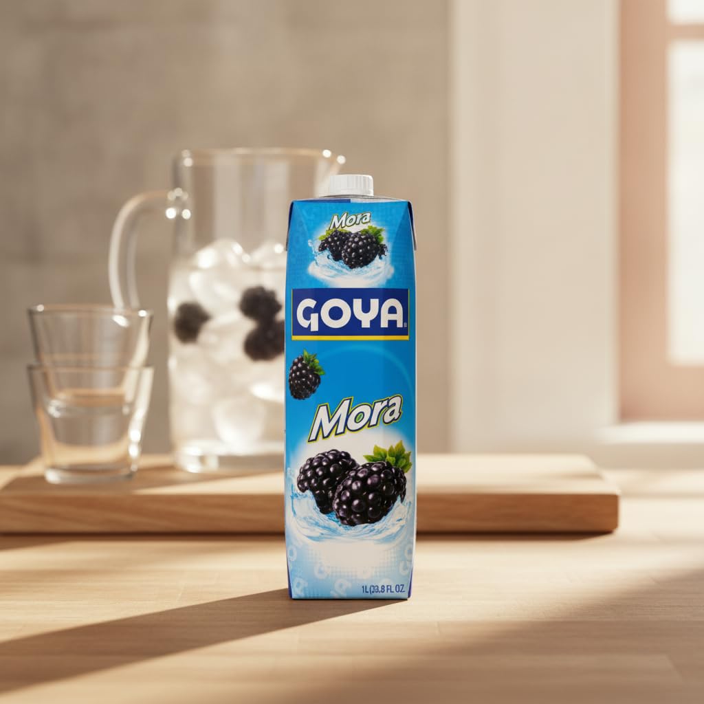 Bebida de Mora - Pack de 12 Unidades de 1 Litro (Total 12L) - Bebida Refrescante con Sabor Agridulce, Bajo en Grasa, Fuente de Fibra y Vitaminas - Ideal para Consumo Diario - NEXU