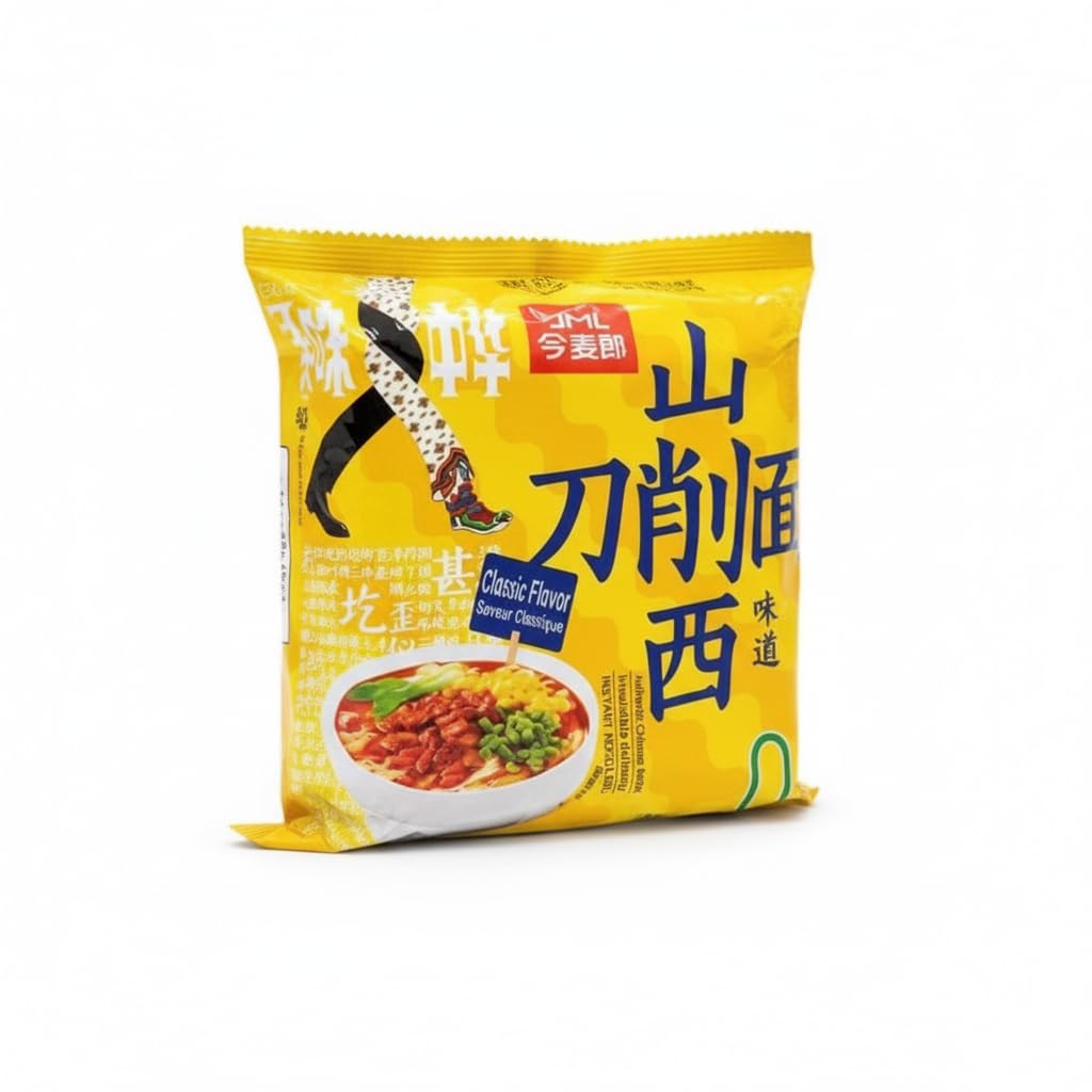 Fideos Instantáneos Estilo Shanxi Sabor Clásico - Pack de 3 unidades Fideos Chinos con Textura Tradicional Cortada a Cuchillo, con Salsa de Cerdo y Verduras Deshidratadas - Pack 104g c/u - NEXU