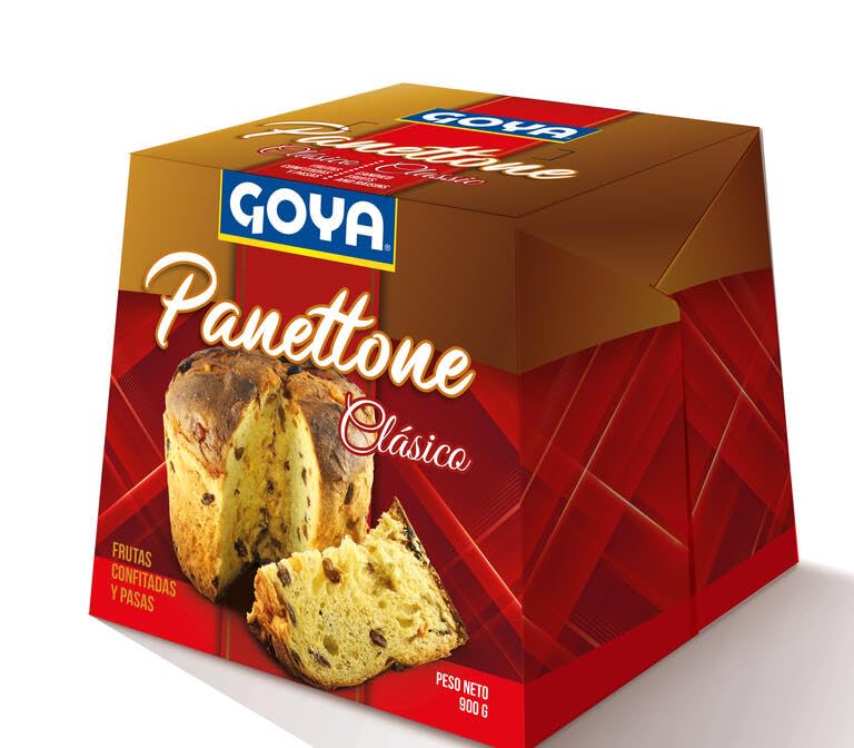 Panettone Clásico 900g con Frutas Confitadas y Pasas Sultanas - Bizcocho de Navidad Tradicional Italiano - Elaborado con Huevos de Suelo - Formato Regalo en Caja con Asa - NEXU