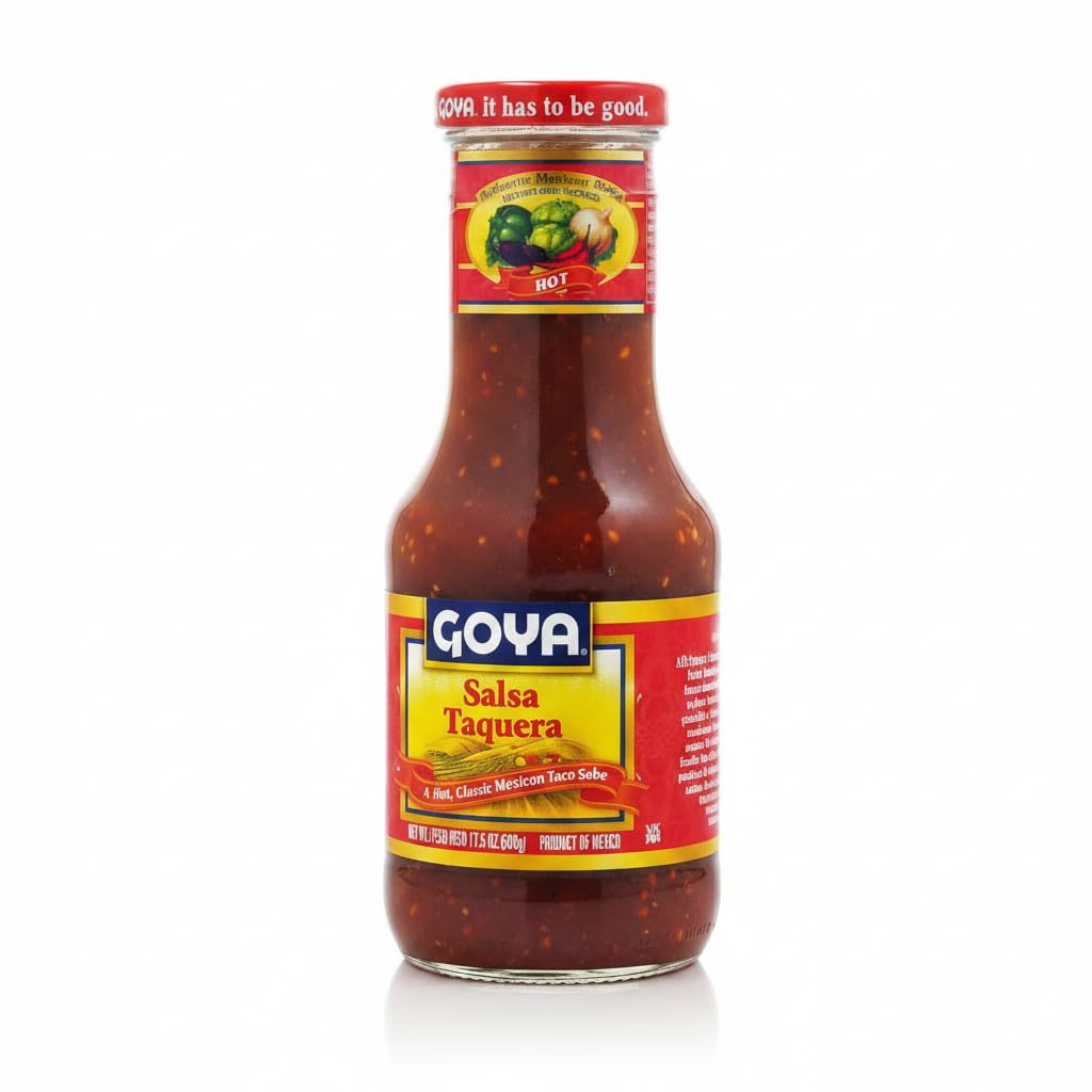 Salsa Taquera Mexicana Auténtica de 500g - Salsa Picante para Tacos, Quesadillas y Carnes - Elaborada con Tomate y Vegetales Frescos - Goya - Sabor Tradicional y Equilibrado - NEXU