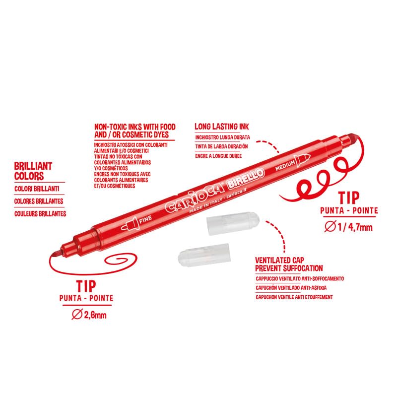 Carioca A53512012 - Pack de 12 rotuladores