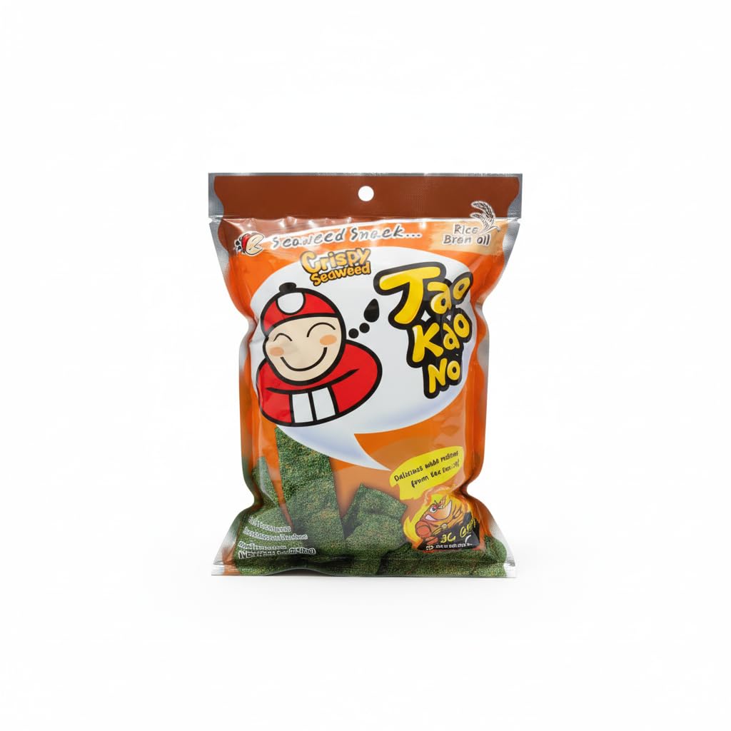 Snack de Algas Nori Crujientes Sabor Tom Yum Goong - Aperitivo Tailandés Picante con Aceite de Salvado de Arroz - Formato 32g - NEXU