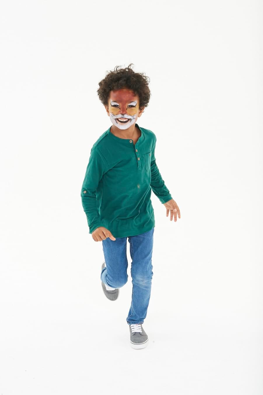 Carioca Mask Up Animales, Kit de Pintura Facial para Niños y Niñas, Barras de Maquillaje Ideal para Navidad, Halloween, Carnaval y Fiestas - 3 Colores y 2 Tutoriales - Dermatológicamente Testado