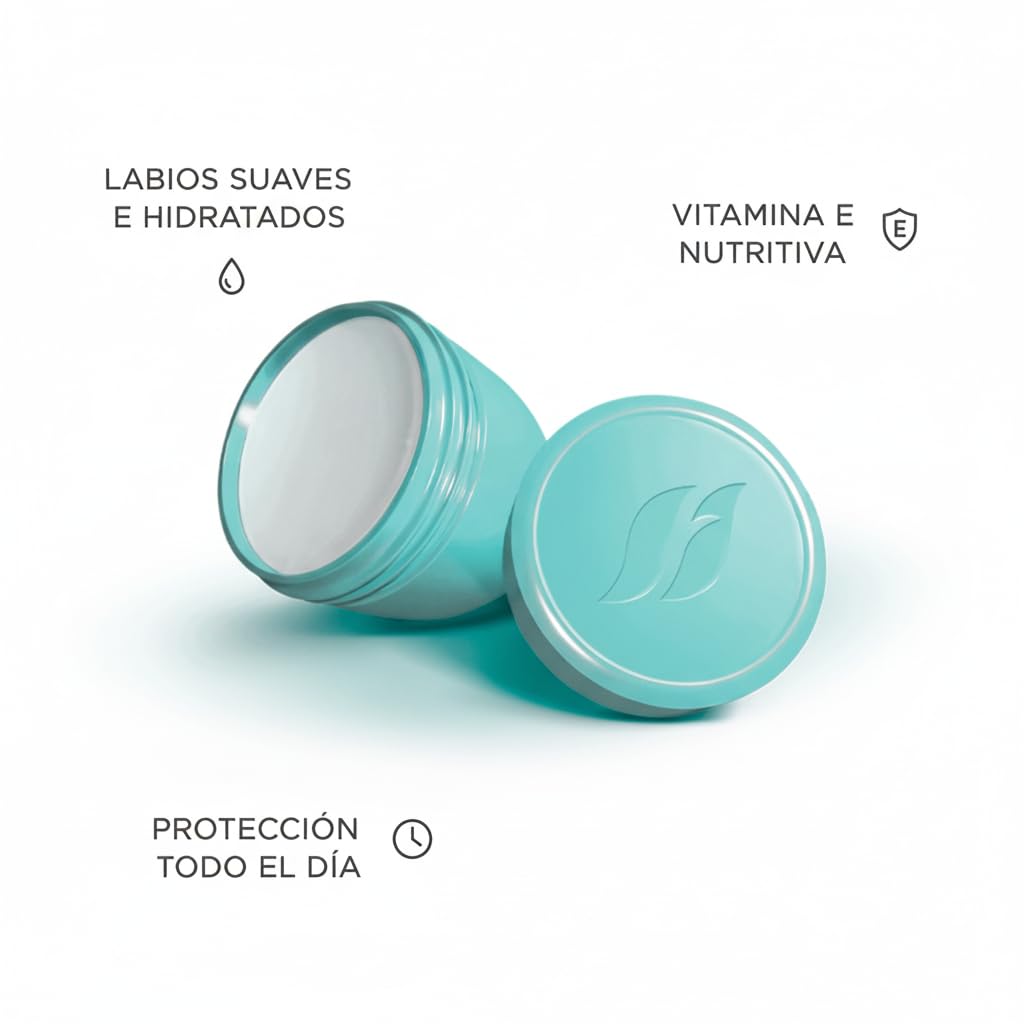 FARMASI - Bálsamo Labial y Zonas Secas Perfecting Balm Aloe Pleasure con Vitamina E - Hidratante y Nutritivo para Labios, Codos y Nudillos - Cuidado Natural y Suavidad Duradera (AZUL)