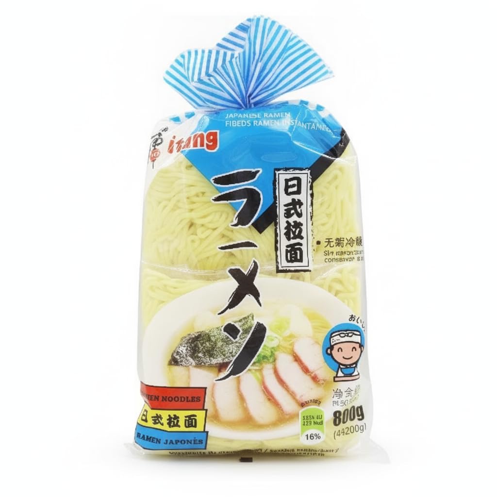 Fideos Ramen Japonés Instantáneo - Pack Familiar 800g (4 x 200g) - Noodles Estilo Asiático para Sopas, Ramen Tradicional y Salteados al Wok - Listos para Cocinar, Sin Necesidad de Frío - NEXU