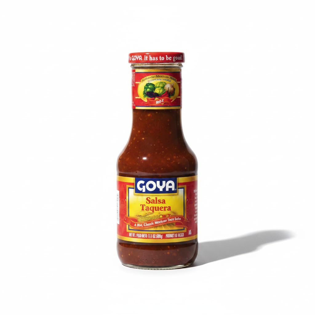 Salsa Taquera Mexicana Auténtica de 500g - Salsa Picante para Tacos, Quesadillas y Carnes - Elaborada con Tomate y Vegetales Frescos - Goya - Sabor Tradicional y Equilibrado - NEXU