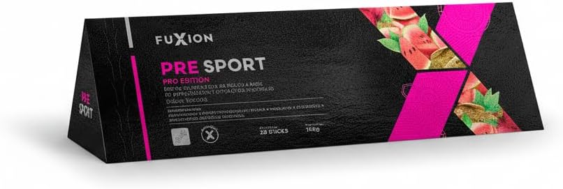 FUXION - PRE SPORT – Té bebida Energizante e Isotónico Natural para Antes del Entrenamiento | Con Aminoácidos, Yerba Mate, Betarraga y Sandía | 1 CAJA CON 28 STICK | Sabor Refrescante