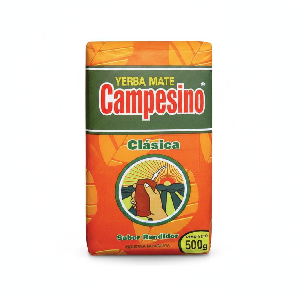 Yerba Mate Clásica 500g - Yerba Mate Elaborada con Palo Tradición Paraguaya - Sin Aditivos - Formato de 500 Gramos - NEXU