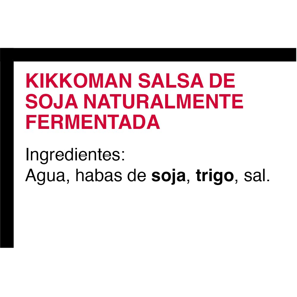 Kikkoman - Salsa de Soja clásica naturalmente fermentada, 1000 ml