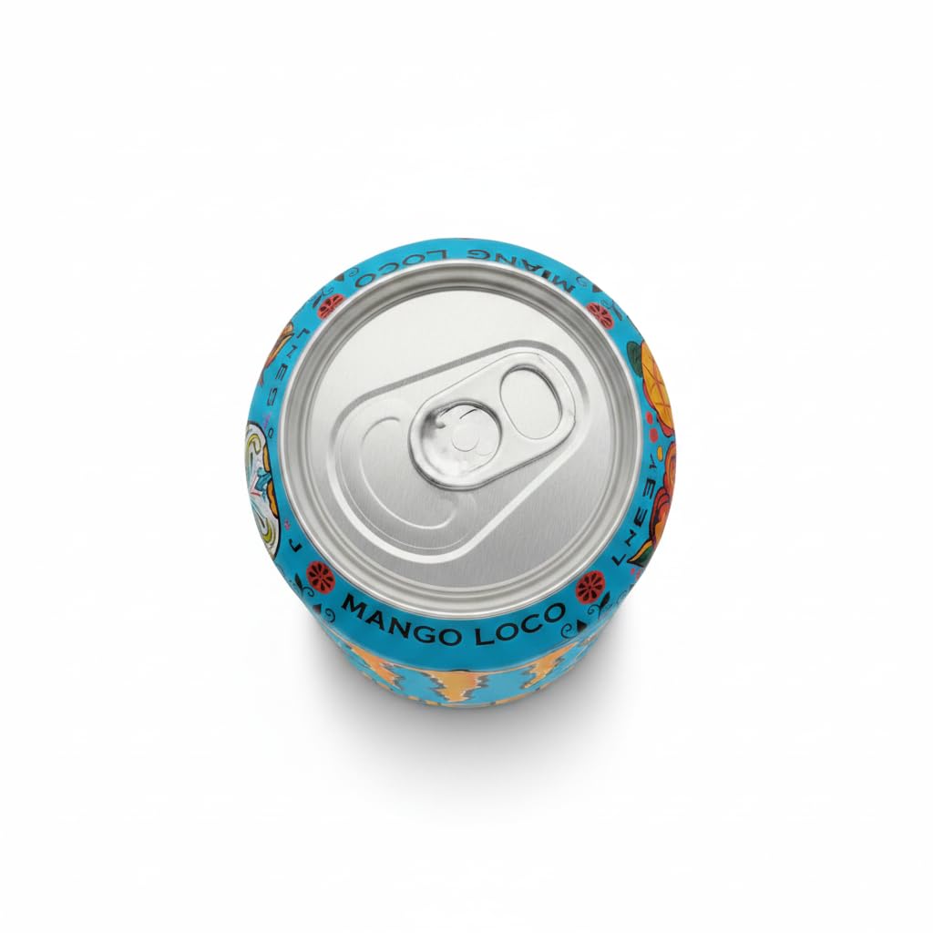 Juiced Mango Loco - Bebida Energética con 9% de Zumo de Frutas Exóticas - Lata de 500ml - Mezcla Energizante con Taurina, Cafeína y Vitaminas del Grupo B, Sabor Mango y Frutas Tropicales - NEXU