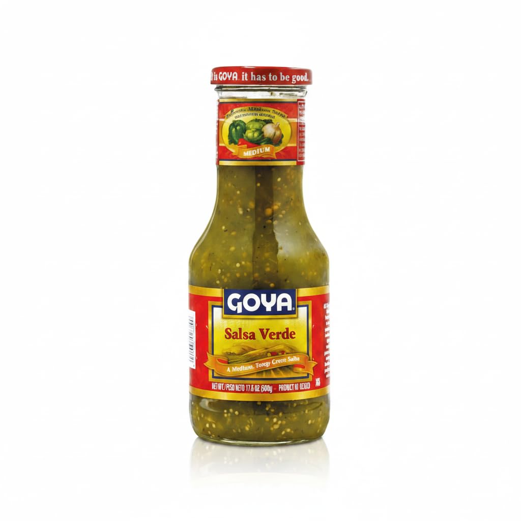 Salsa Verde Mexicana de 500g - Salsa de Tomatillo y Chile Jalapeño Tradicional para Tacos, Enchiladas y Fajitas - GOYA - Auténtico Sabor Mexicano y Textura Suave - NEXU