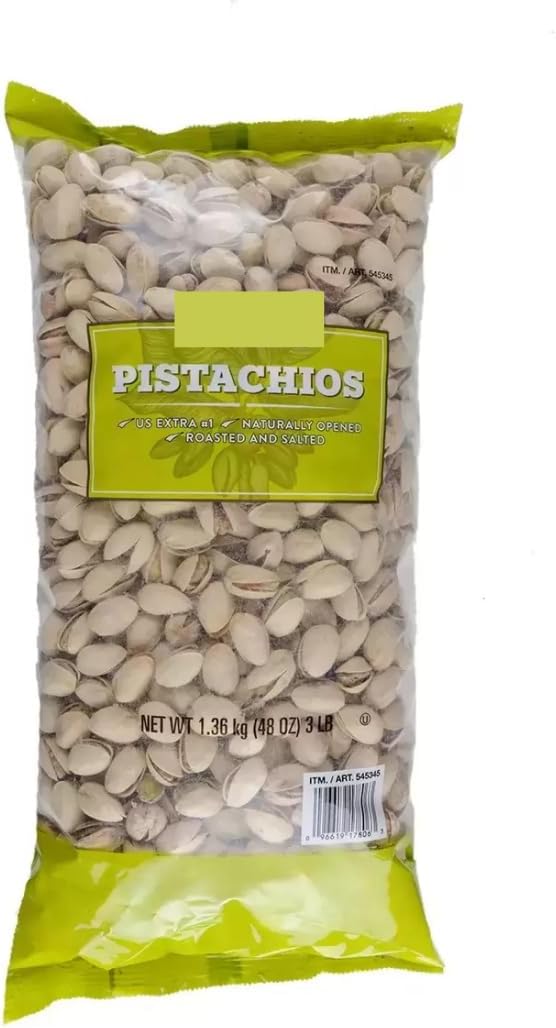 KIRKLAND Pistachos con cáscara asados y salados, 1,36 kg