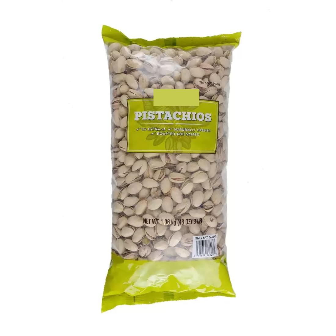 KIRKLAND Pistachos con cáscara asados y salados, 1,36 kg
