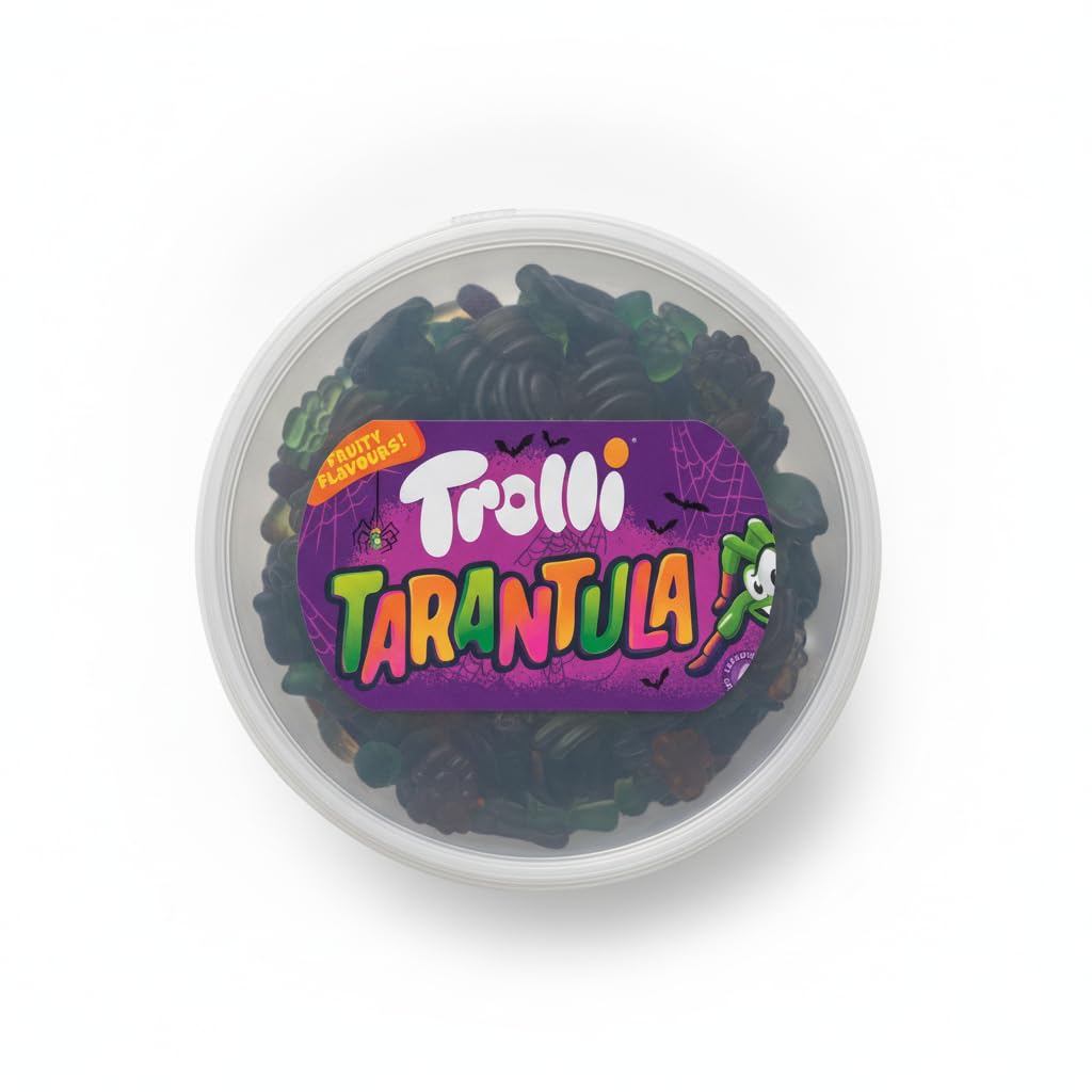 Tarantula - Gominolas con Forma de Araña de Sabores Frutales - Bote XXL 975g (75 Unidades), Golosinas para Halloween, Fiestas y Cumpleaños, Sin Gluten y Sin Lactosa - NEXU