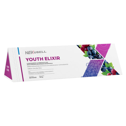 TE Youth Elixir – Bebida Antioxidante | Apoya la Vitalidad y Bienestar Celular | Caja con 28 Sobres x 5g | Bebida en Polvo Natural ¡MANTÉN UN CUERPO JOVEN POR MÁS TIEMPO!