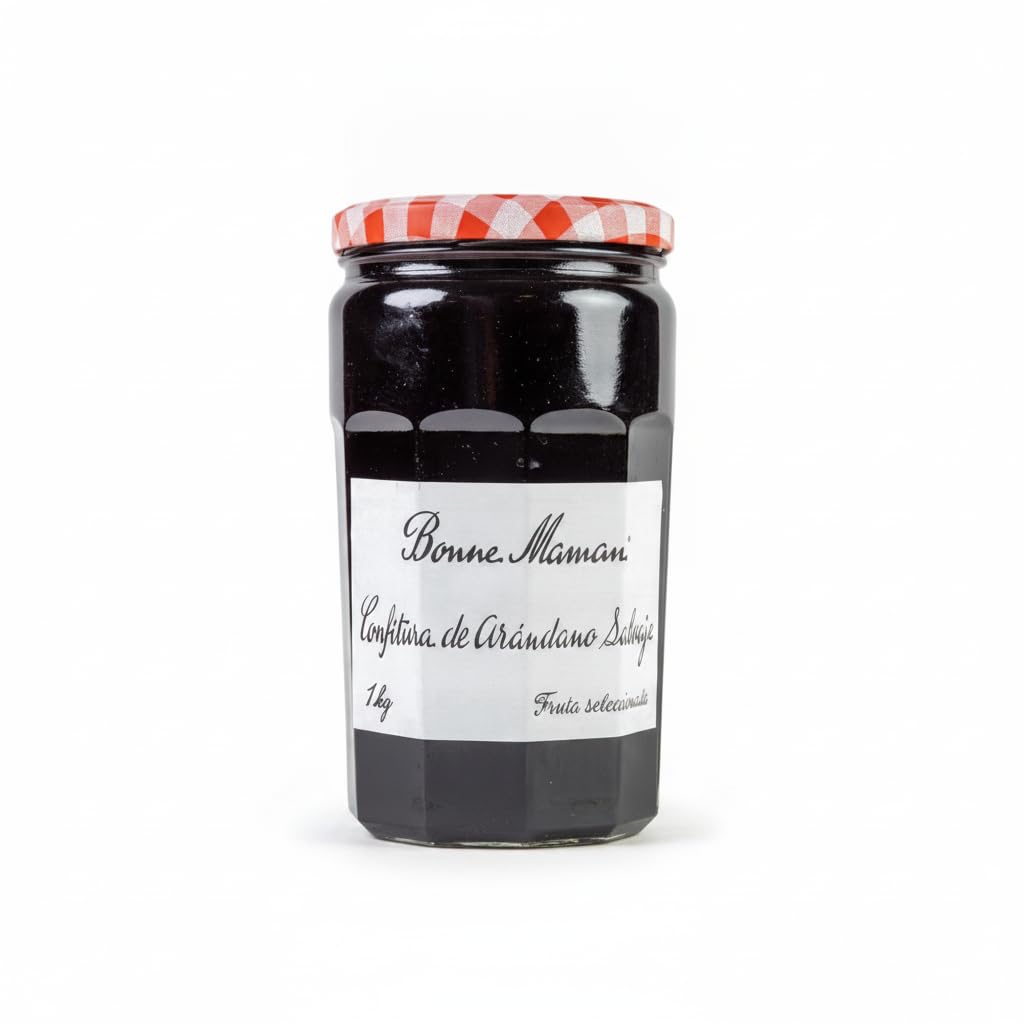 Confitura Extra de Arándano Salvaje, Tarro Familiar 1kg - Mermelada Elaborada con Ingredientes Naturales y Fruta Seleccionada, Ideal para Desayunos, Postres y Repostería Gourmet - NEXU
