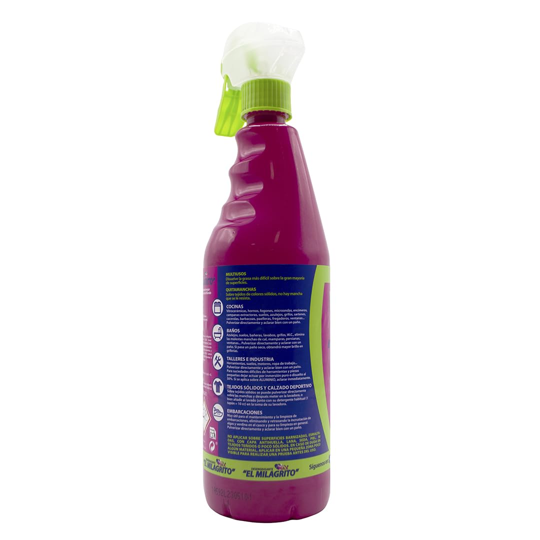 QUITAGRASAS EL MILAGRITO 750ml PISTOLA