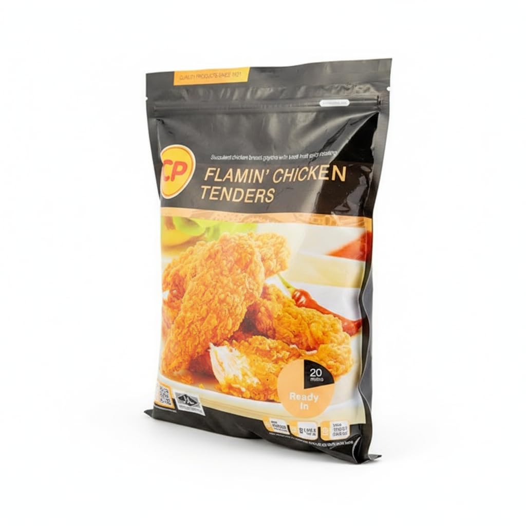Flamin' Chicken Tenders - Tiras de Pechuga de Pollo Crujientes y Muy Picantes - Formato Familiar 1,5 kg - Listas al Horno en 20 Minutos - NEXU