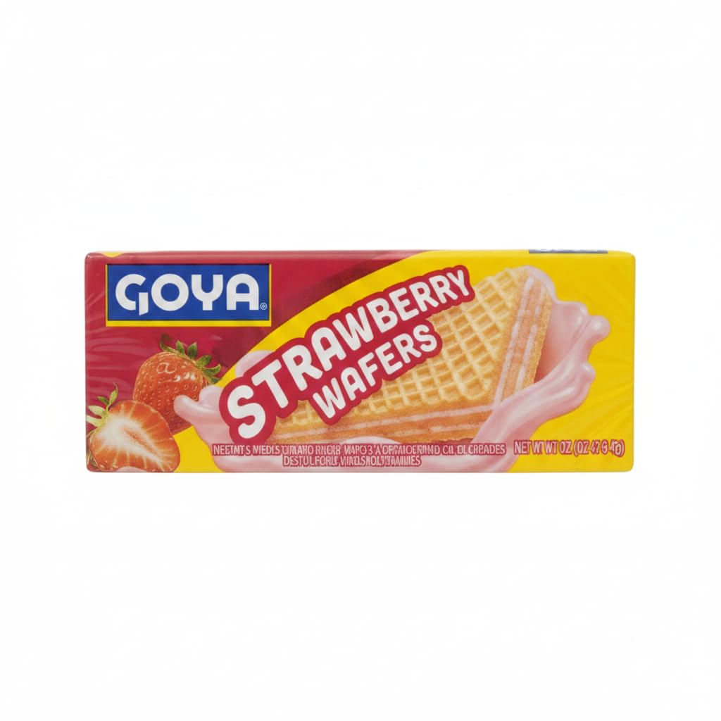 Galletas Wafer de Fresa - Pack Ahorro de 6 Unidades (140g c/u) - Barquillos Crujientes con Relleno Cremoso para Merienda y Postres - Goya - Snack Familiar - NEXU