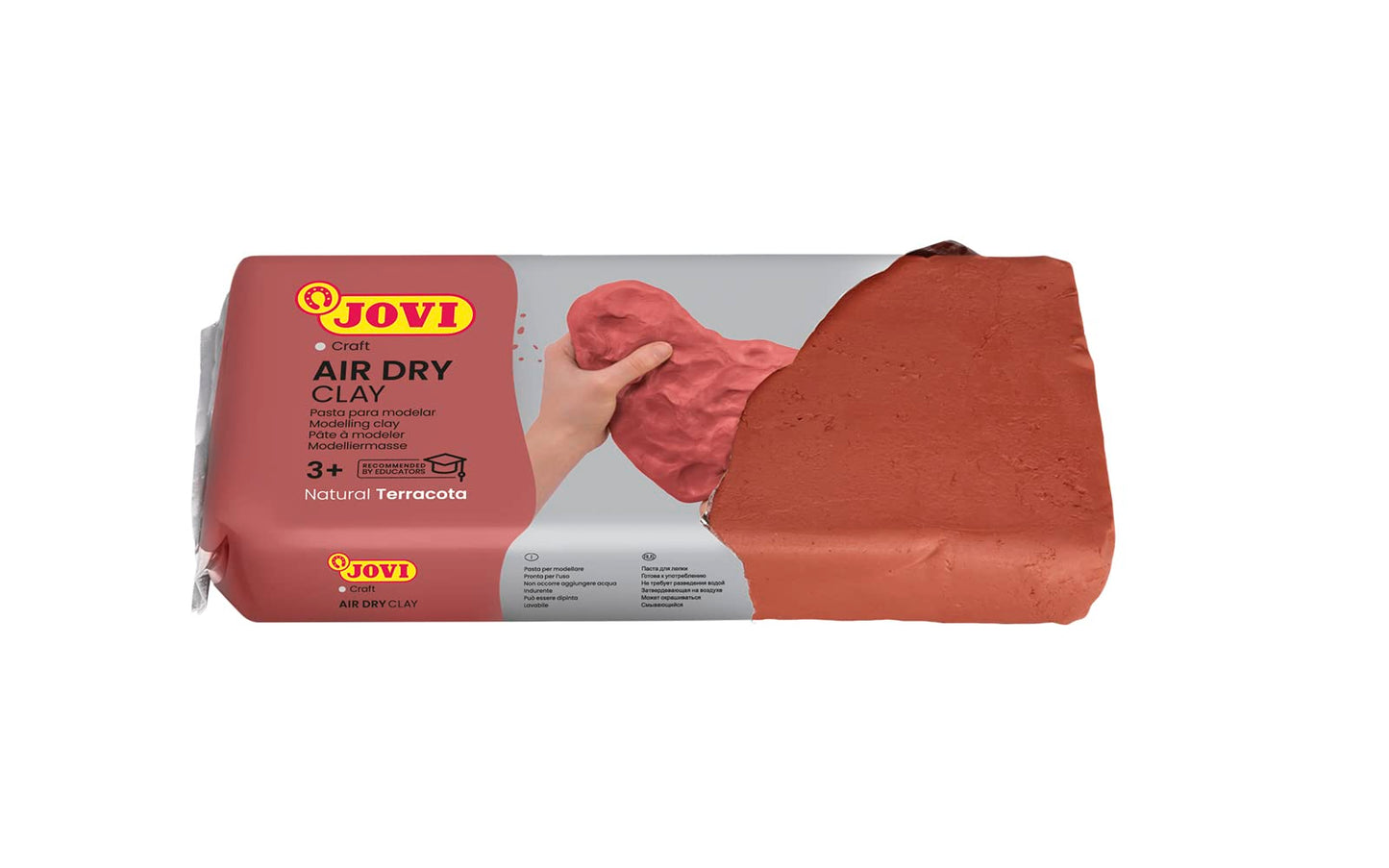 Jovi 88- Pasta de modelar, 500 gr, terracota, Color Gramos (330722)