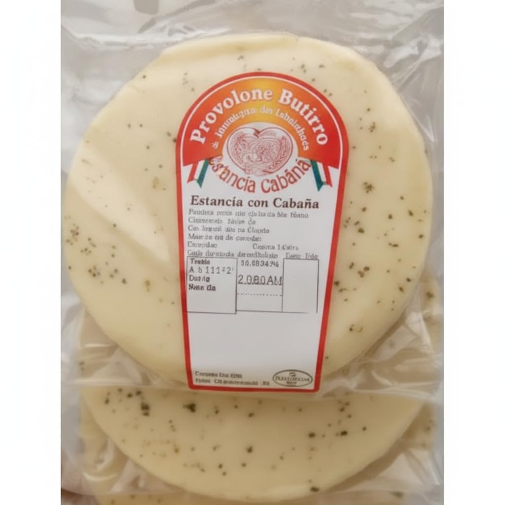 Queso Provolone Rústico con Orégano - Pack 3 x 200g - Queso Italiano en Lonchas Circulares - Alto Contenido Proteico, Sabor Aromático y Natural, Sin OGM - NEXU