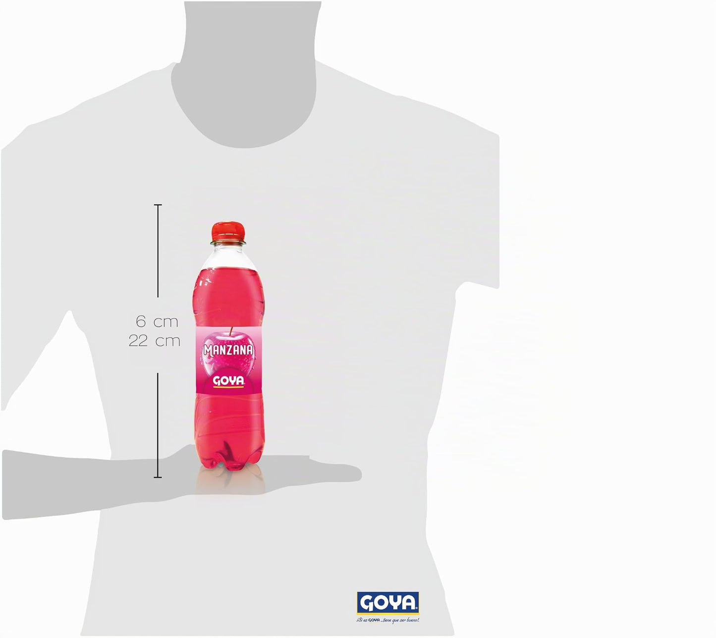 Goya Refresco Sabor Manzana Caramelizada y Chicle 6 x 500ml, Formato Práctico Ideal para Compartir, Refrescante y Auténtico